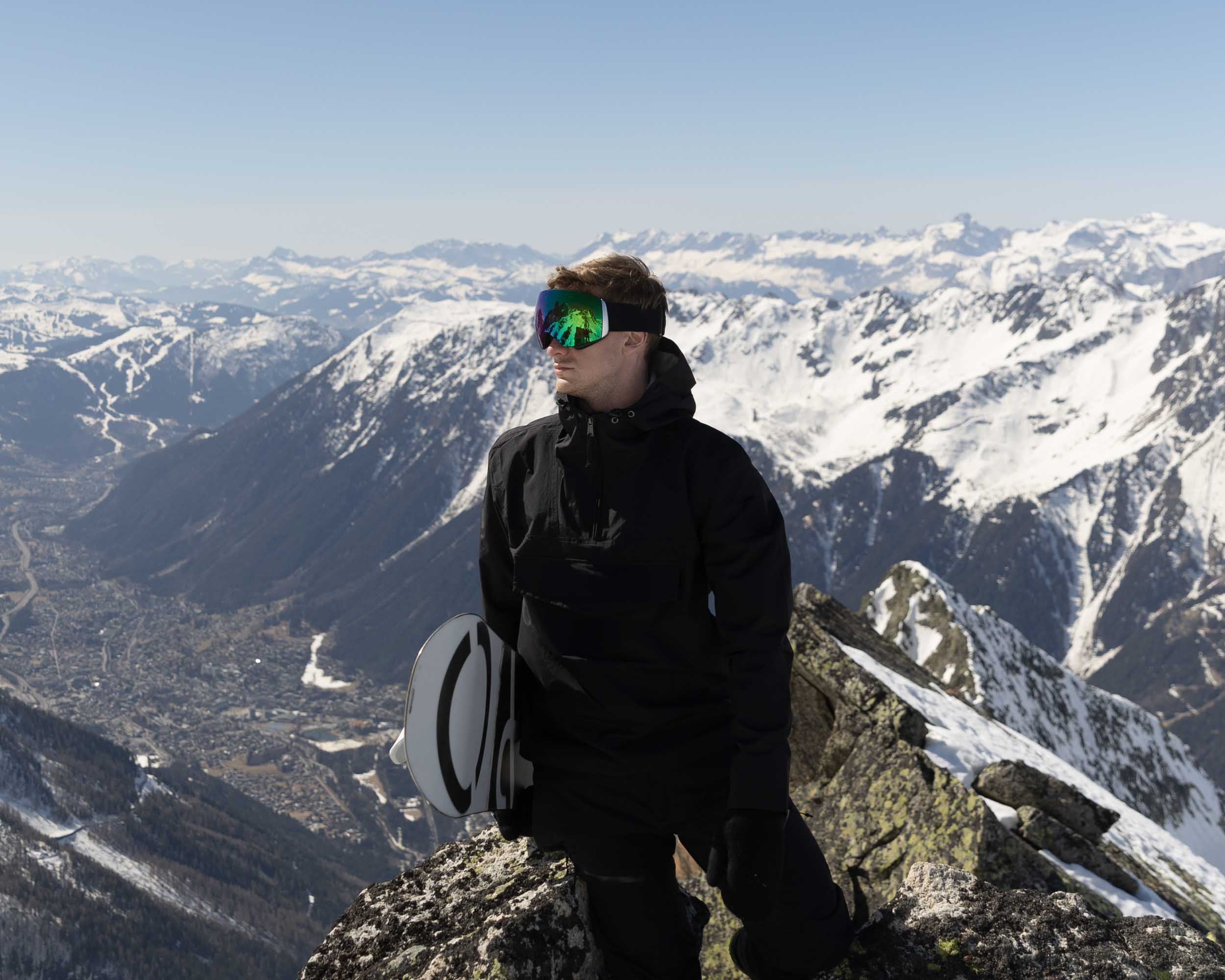 Snowboarding in Chamonix France