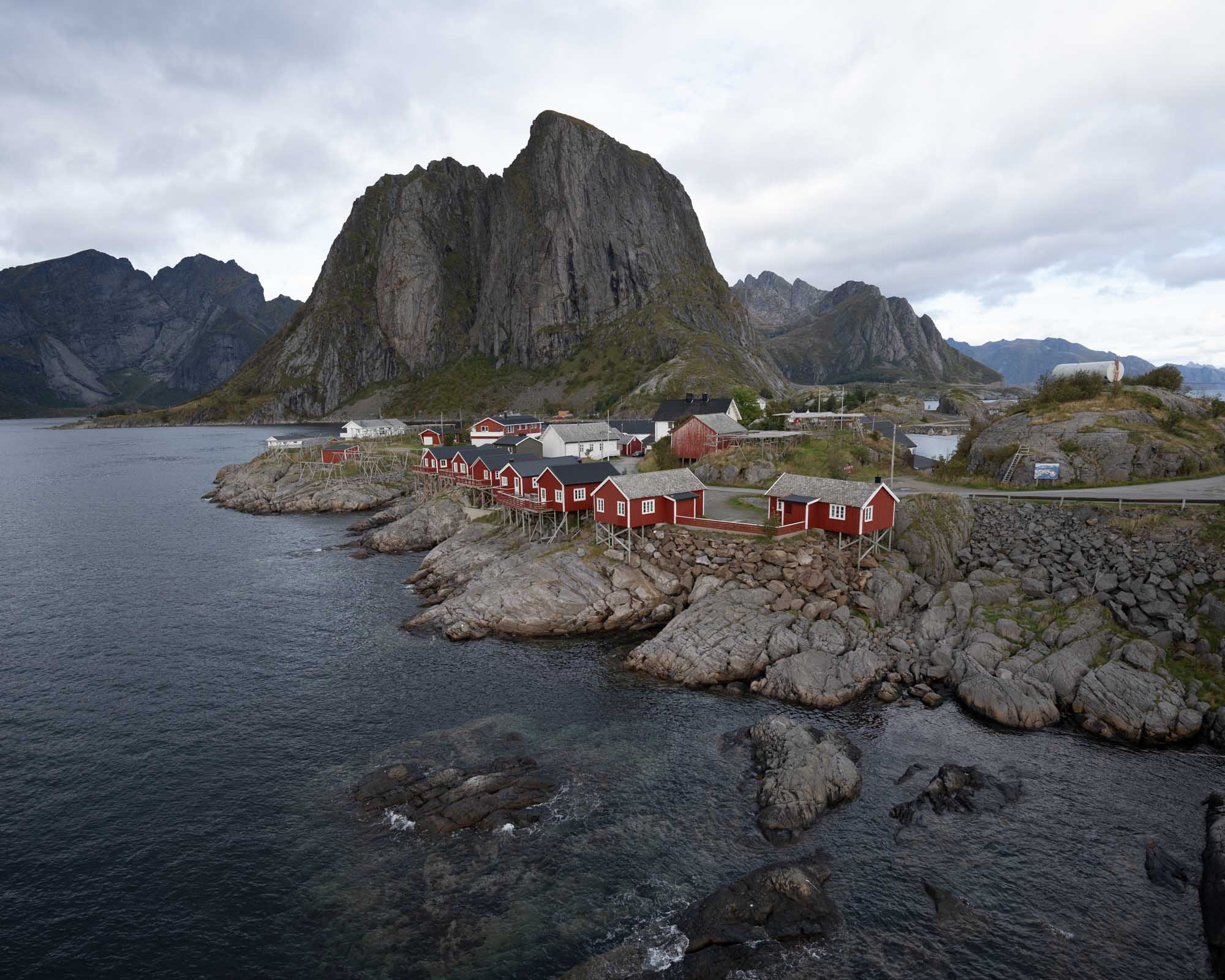 Traditional houses in Norway Lofoten