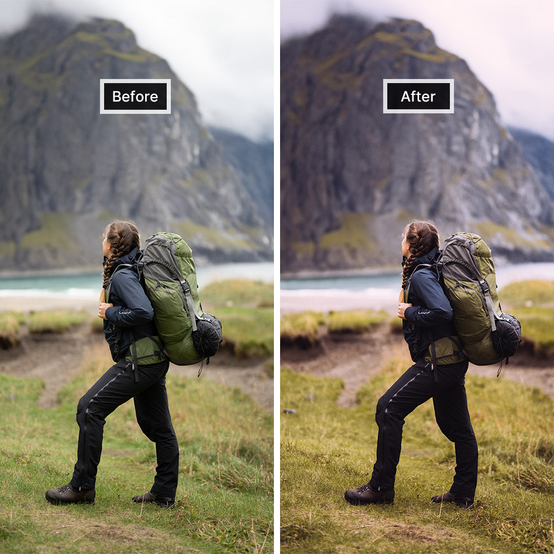 Vlog Lightroom Presets (Before and after)