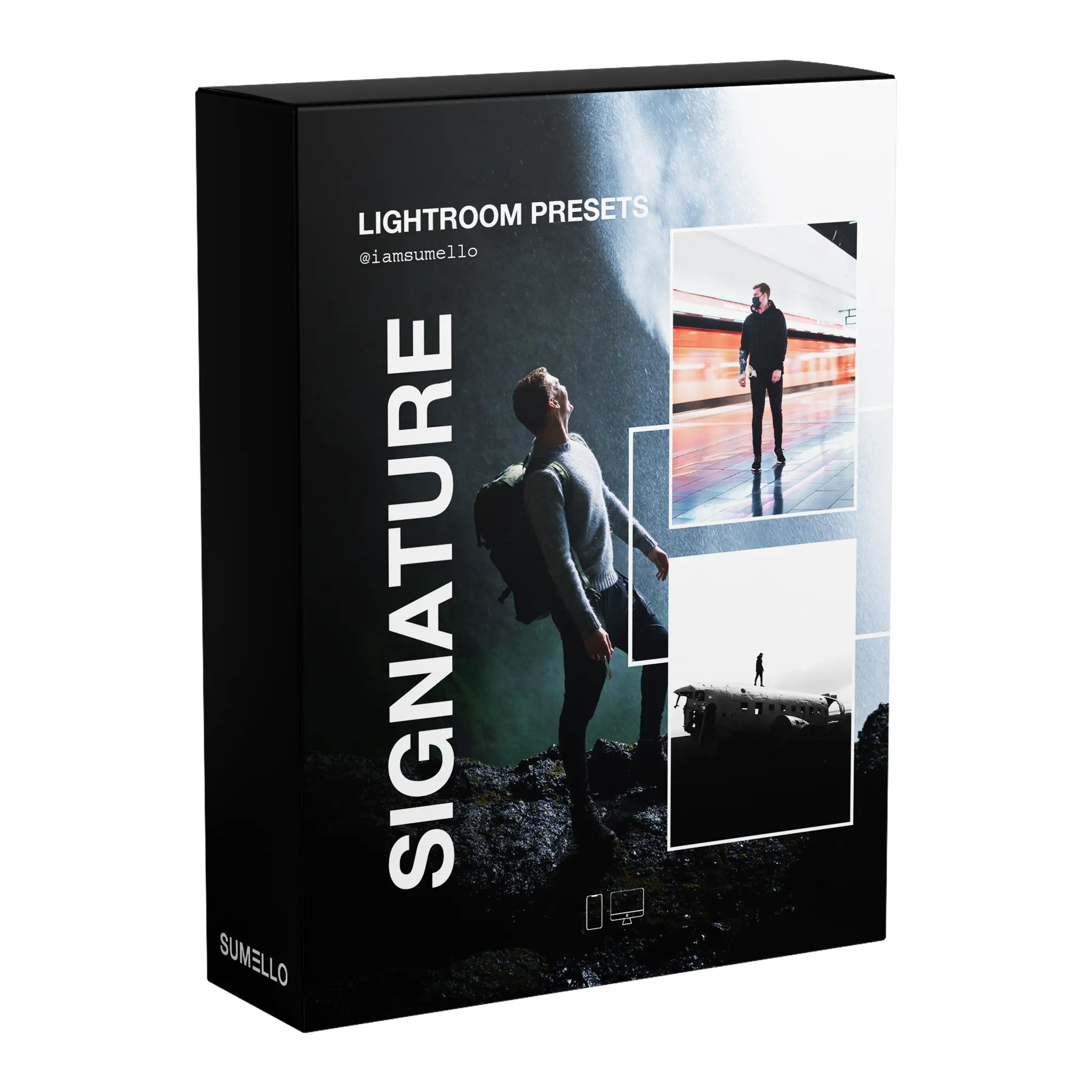 Product Box for SUMELLO Signature Lightroom Presets