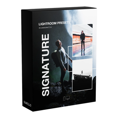 Product Box for SUMELLO Signature Lightroom Presets